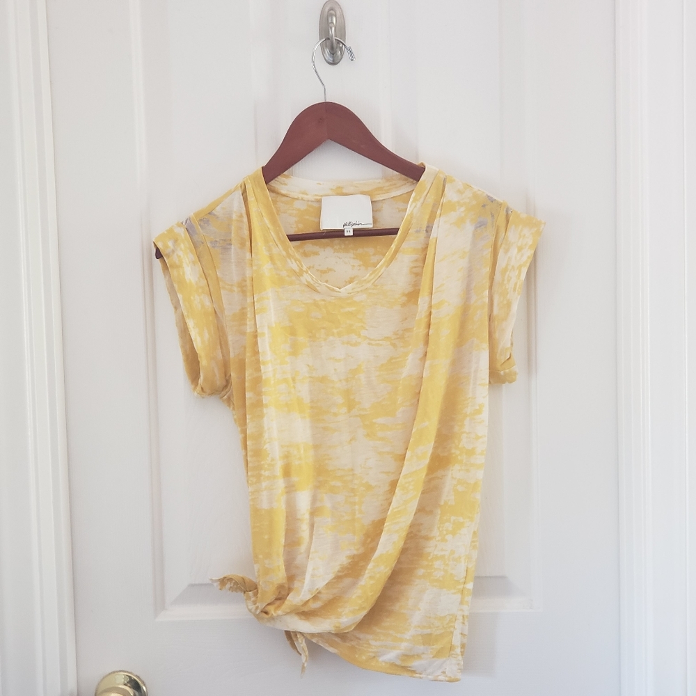 3.1 Phillip Lim Yellow Burnout Tee Sz XS